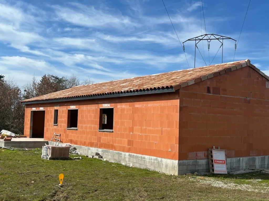 Toiture de maison neuve en Ariège